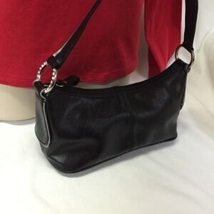 Black Small Evening Bag with Rhinestones